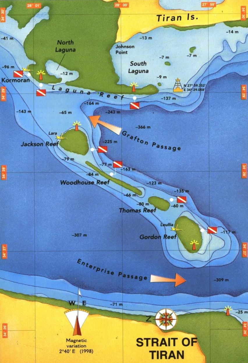 Tiran Island dive sites
